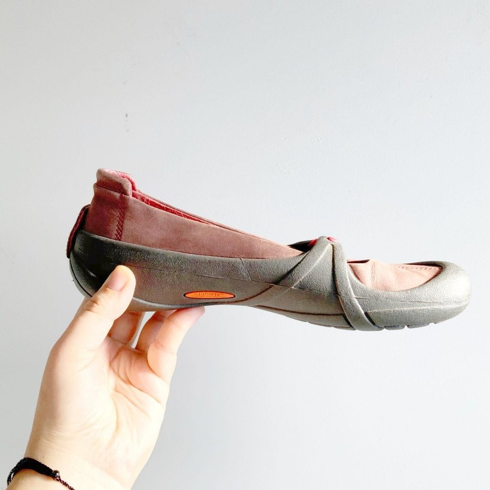 Patagonia Sugar & Spice Berry Red Skywalk Strap Mary Jane Shoes
